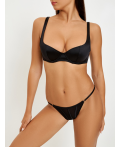 Бюстгальтер Balconette жен. Lora черный