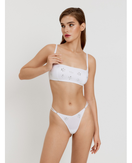 Бюстгальтер Bralette жен. Miuccia белый