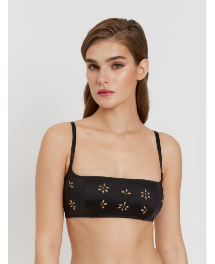 Бюстгальтер Bralette жен. Miuccia черный