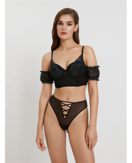 Бюстгальтер T-Shirt жен. Rox черный