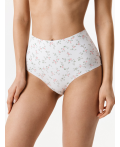 Трусы жен. с высокой талией Tess белый принт