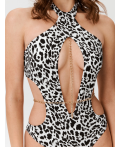 Купальник жен. Aigel леопардовый принт
