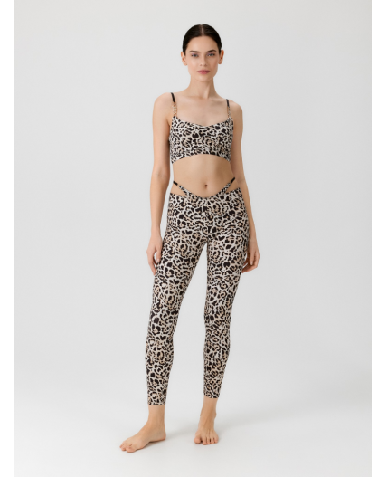 Топ спортивный жен. Delfi черный принт