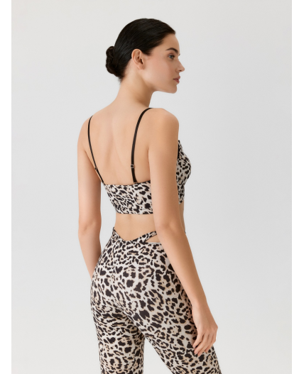 Топ спортивный жен. Delfi черный принт