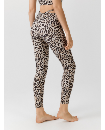 Лосины жен. Delfi черный принт