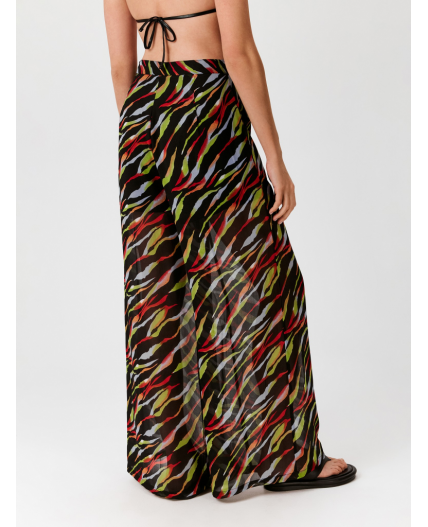 Брюки жен. Karianna черный принт