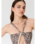 Купальник жен. Edige змеиный принт
