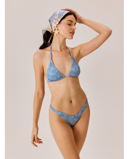 Бюстгальтер купальный жен.Triangle Leda серо-голубой