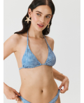 Бюстгальтер купальный жен.Triangle Leda серо-голубой