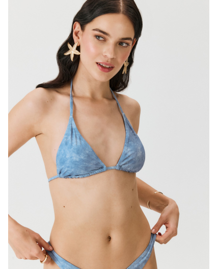 Бюстгальтер купальный жен.Triangle Leda серо-голубой