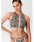 Бюстгальтер купальный жен.Bralette Oceana змеиный принт