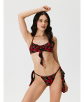Бюстгальтер купальный жен.Bralette Honey красный принт