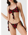 Бюстгальтер купальный жен.Bralette Honey красный принт