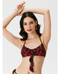 Бюстгальтер купальный жен.Bralette Honey красный принт