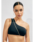 Бюстгальтер купальный жен.Bralette Zipper черный