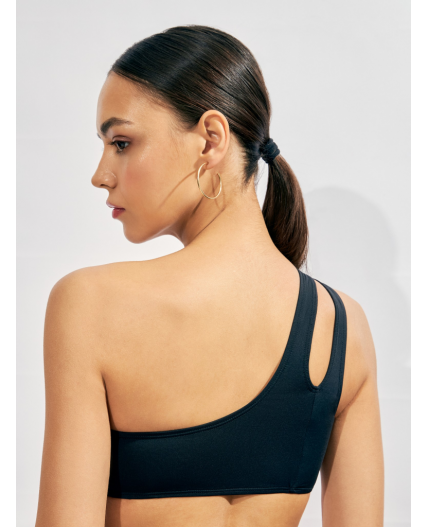 Бюстгальтер купальный жен.Bralette Zipper черный