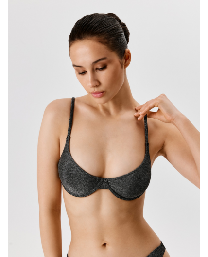 Бюстгальтер купальный жен. с мягкой чашкой Estela серебристый