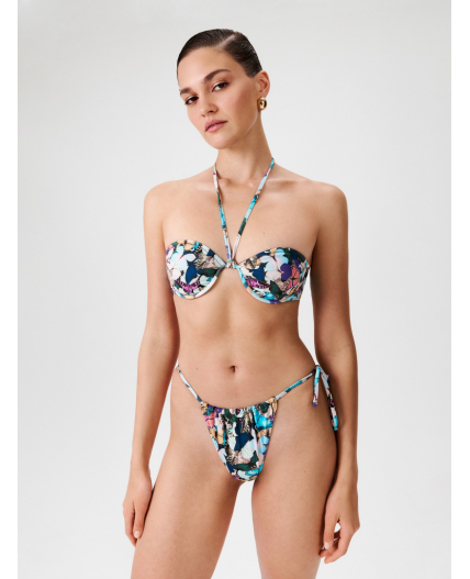 Бюстгальтер купальный жен. с мягкой чашкой Missy синий принт