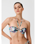 Бюстгальтер купальный жен. с мягкой чашкой Missy синий принт