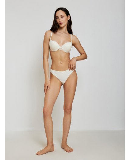 Трусы стринг жен Vega молочный