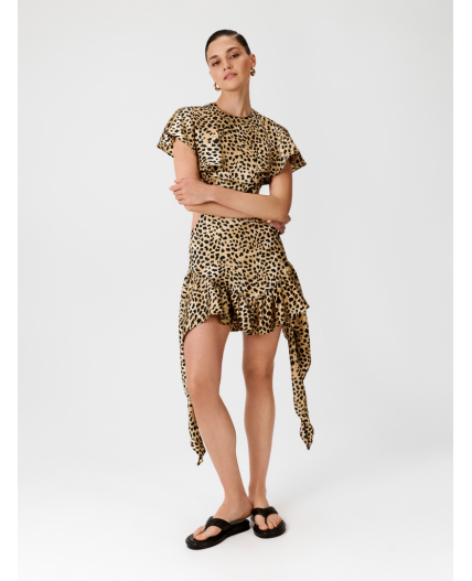 Платье жен. Adil леопардовый принт