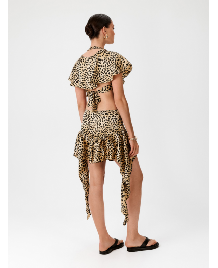 Платье жен. Adil леопардовый принт