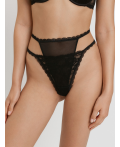 Трусы стринги с высокой талией жен. Kolada черный