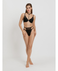 Трусы стринги с высокой талией жен. Kolada черный