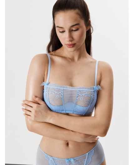 Бюстгальтер T-Shirt Demi жен. Della голубой