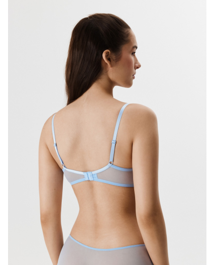 Бюстгальтер T-Shirt Demi жен. Della голубой