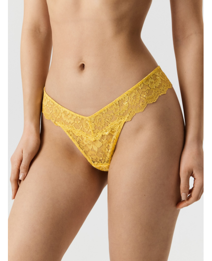 Трусы стринг женские в наборе из 3 шт. Metalita зеленый со св.серым