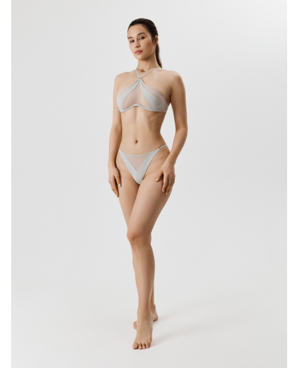 Трусы стринг жен Flavia светло-серый