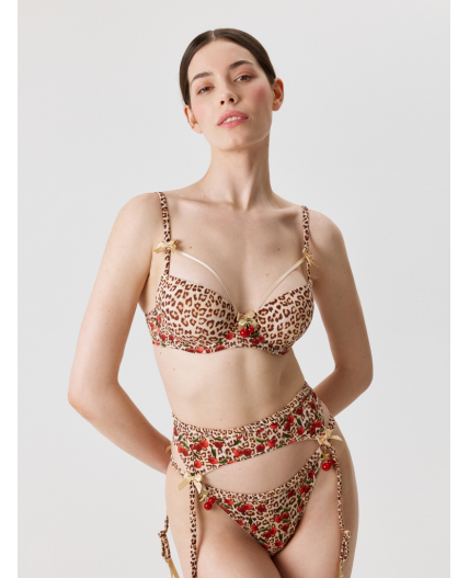 Бюстгальтер T-Shirt жен. Bless леопардовый принт