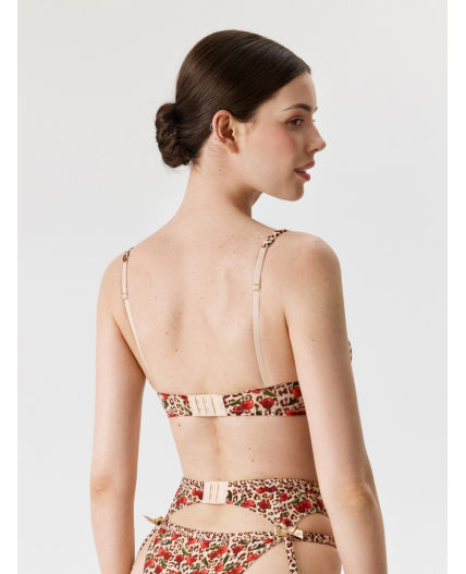 Бюстгальтер T-Shirt жен. Bless леопардовый принт