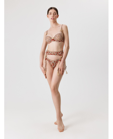 Бюстгальтер T-Shirt жен. Bless леопардовый принт