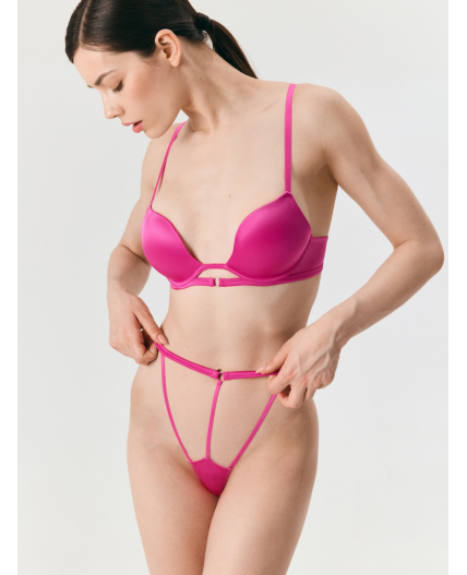 Трусы стринги с высокой талией жен. Janette фуксия