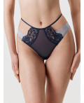 Трусы стринги с высокой талией жен. Gaska темно-синий