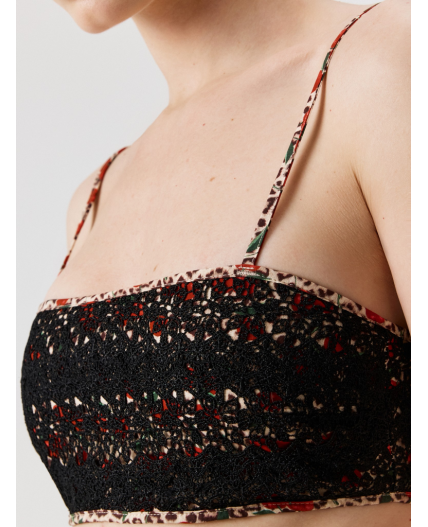 Блузка-топ жен. Litina леопардовый принт