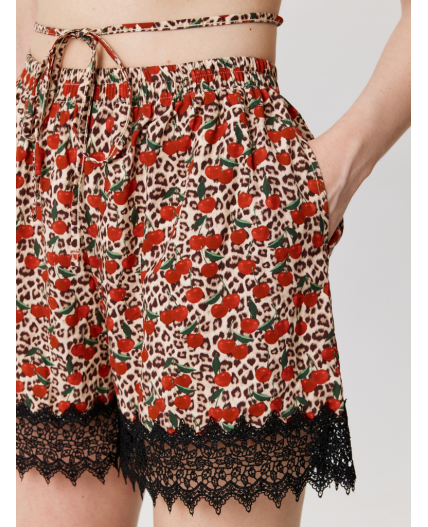 Шорты жен. Litina леопардовый принт