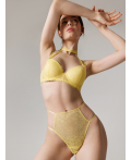 Трусы стринги с высокой талией жен. Ximi желтый