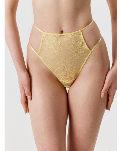 Трусы стринги с высокой талией жен. Ximi желтый