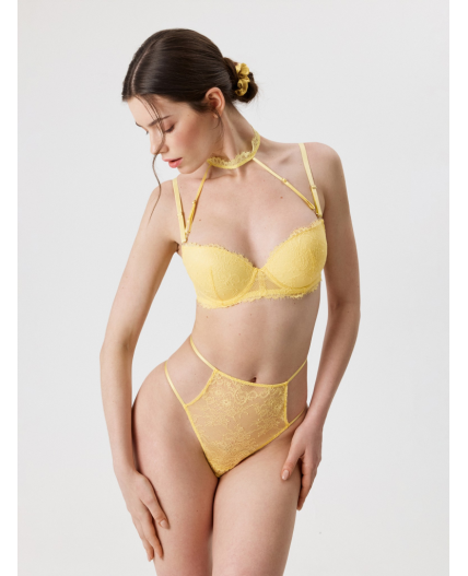 Трусы стринги с высокой талией жен. Ximi желтый