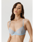 Бюстгальтер с мягкой чашкой жен. Leptalina голубой