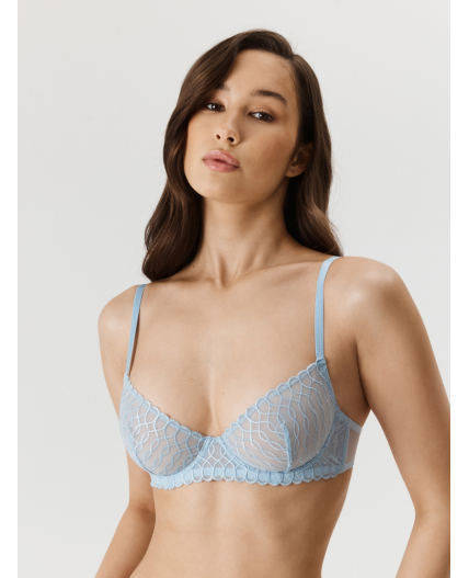 Бюстгальтер с мягкой чашкой жен. Leptalina голубой