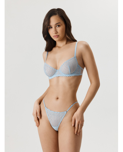 Трусы стринг жен Leptalina голубой