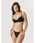 Бюстгальтер с мягкой чашкой жен. Leptalina черный