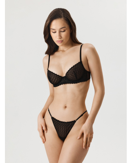 Бюстгальтер с мягкой чашкой жен. Leptalina черный