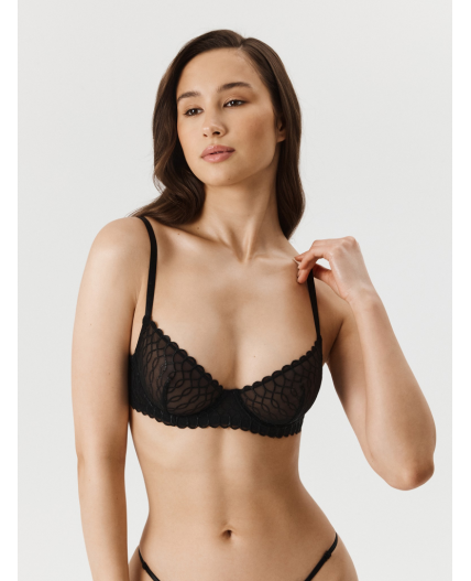 Бюстгальтер с мягкой чашкой жен. Leptalina черный