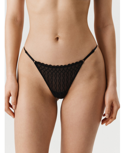 Трусы стринг жен Leptalina черный