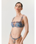 Бюстгальтер Balconette жен. Siberica синий принт